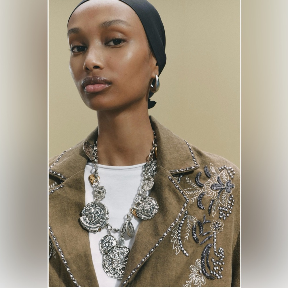 Zara Metallic Charm Necklace